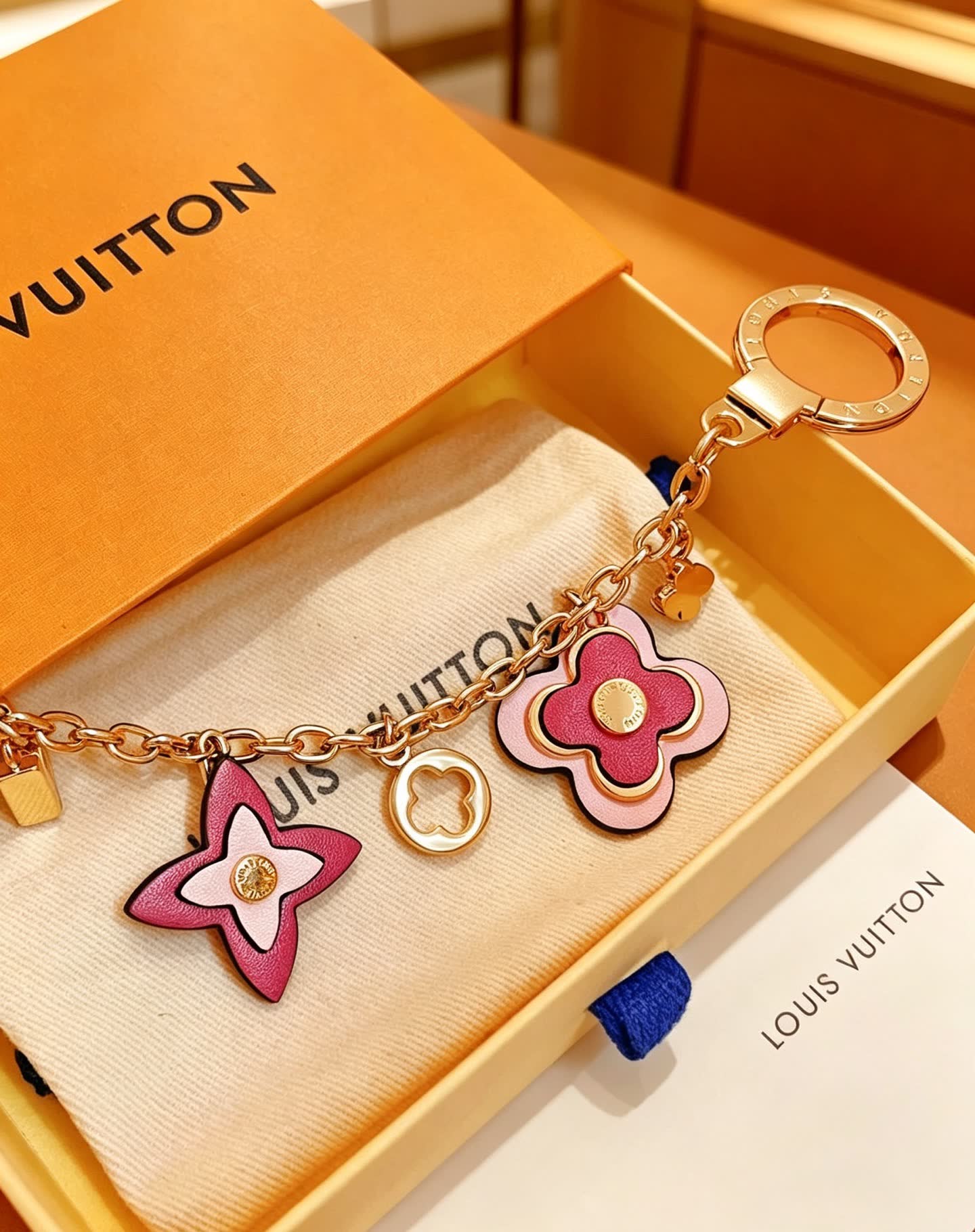 Van Cleef & Arpels Monogram Blooms Keychain